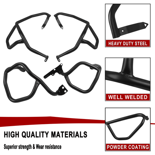 For Honda Africa Twin CRF1000L 2016-2019 Engine Guard Crash Bars Lower & Upper - Picture 7 of 12