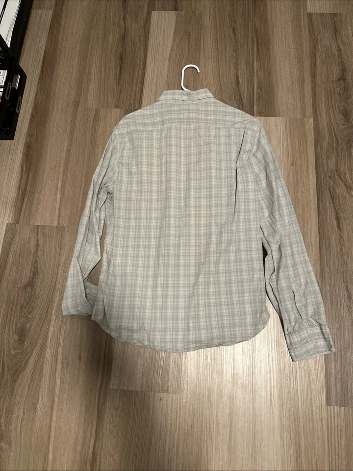 Рубашка Calvin Klein мужская современная приталенная на пуговицах с геометрическим узором размер большой - Изображение 3 из 3