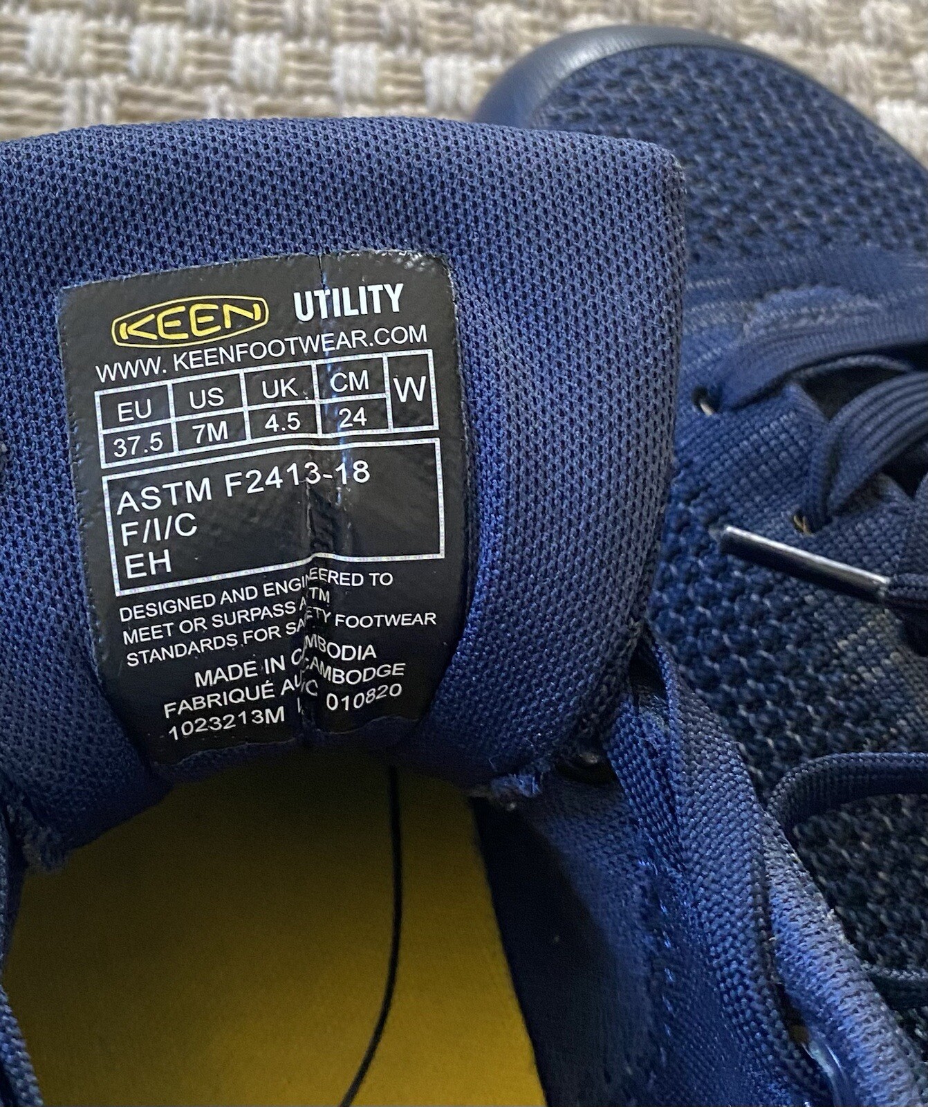 Scarpe da lavoro KEEN Utility Sparta punta di sicurezza sneakers industriali 7 M blu navy