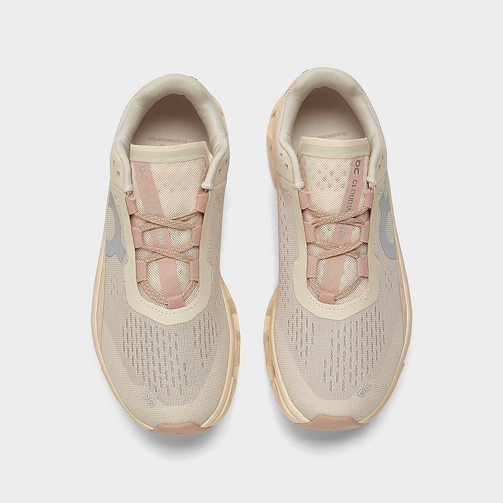 ON CLOUDMONSTER RUNNING SHOES MOON/FAWN 6197785 050 WOMEN