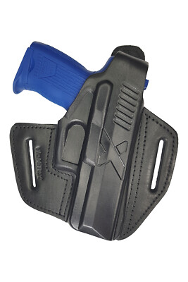 B19 Leder Holster für HK P2000 Heckler&Koch Pistolenholster schwarz VlaMiTex