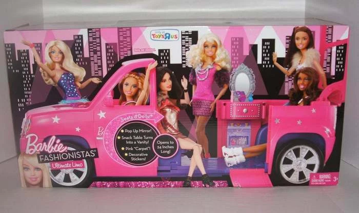 NEW Barbie Fashionistas Pink Ultimate Limo Expandable 2010 TRU
