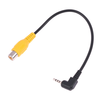 2.5mm Stereo Jack Plug To RCA Female Adapter For GPS AV-in Converter Video Ca:PW