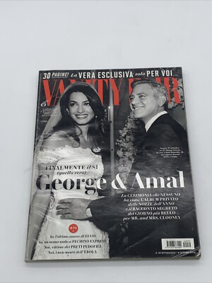 VANITY FAIR Magazine Italy,George Clooney,Amal Alamuddin GOOD!!