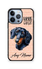 Personalized Dachshund Dog Face Custom Pet Phone Case Cover for iPhone Samsung