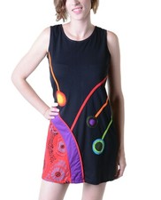 Mini robe chemise longue tunique hippie goa robe d'été