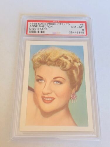 Disc Stars Kane Products LTD England Trading Card PSA 8 Anne Shelton #5 Ambrose - Picture 1 of 2