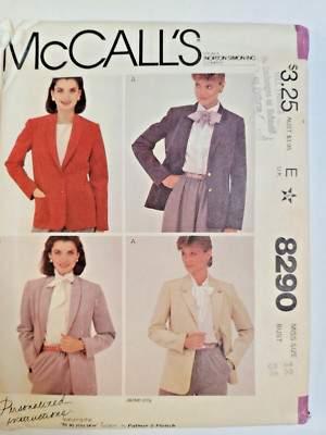 Blazer Jacket 12 McCalls 8290 Sewing Pattern UC McCall's Pletsch Career Work VTG