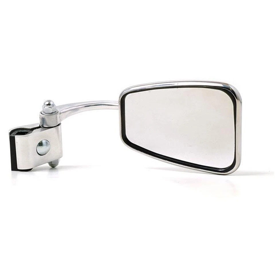 Rectangular Clamp on Legshield Mirror for Vespa Lambretta Scooters | Right Side - Image 2 of 3