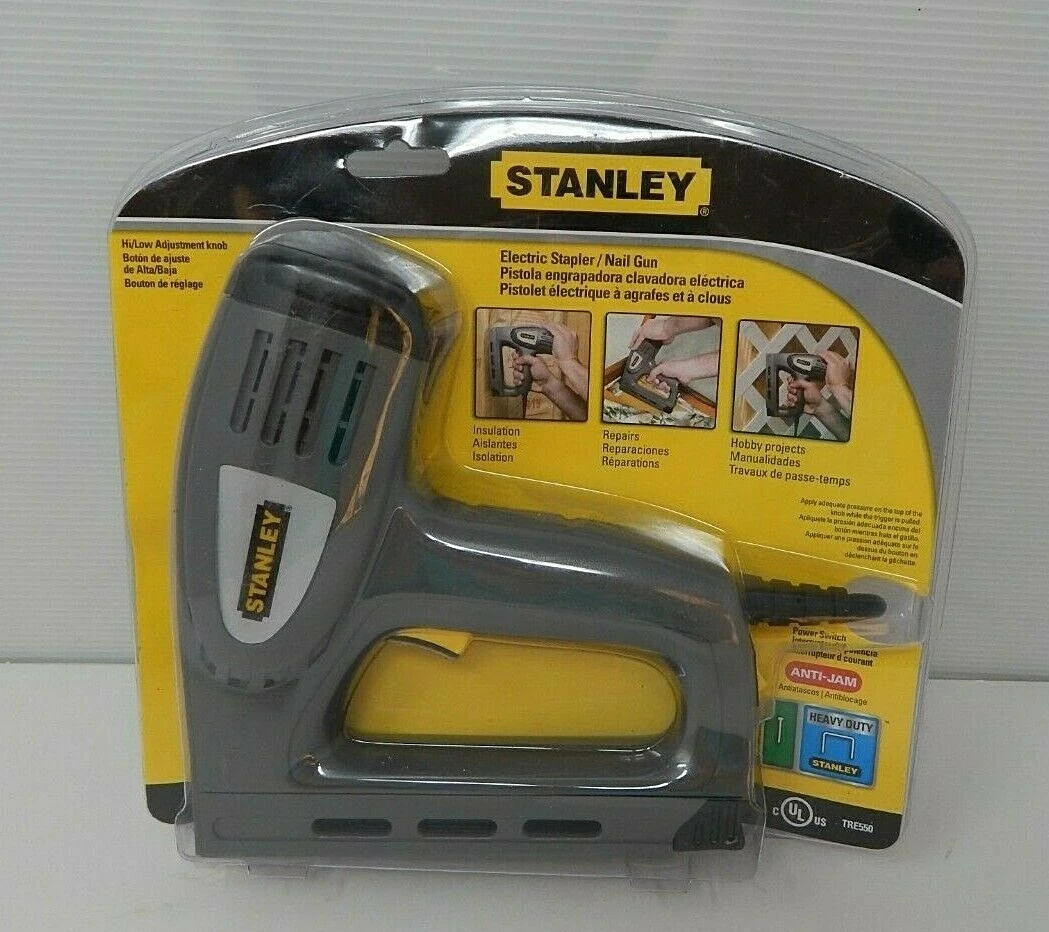 NOS STANLEY ELECTRIC STAPLE/NAIL GUN WITH /8' CORD, #TRE550 | eBay