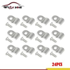 24X 3/16" Stainless Steel Brake Line Clamp & Screw Street Rod Custom Dune Buggy