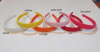 Handmade Classic Preppy Solid Linen Headband 5 Sizes 17 Colors