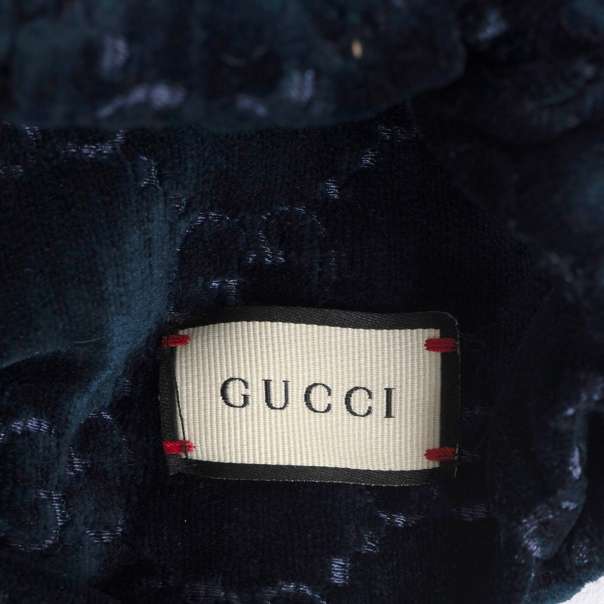71024 auth GUCCI midnight blue GG VELVET Headband | eBay