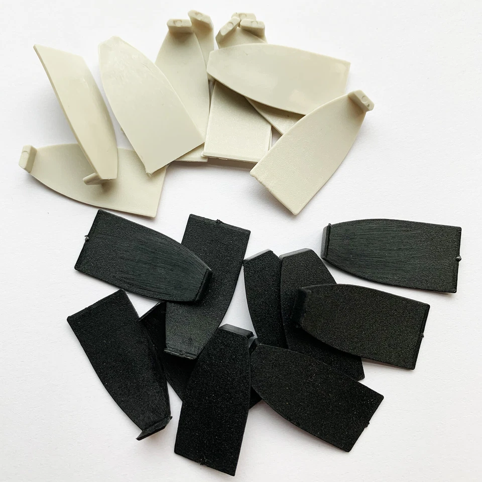 10 Cello Bow Tip Material Black Plastic Tip + White Plastic Tip New - Image 2 of 4