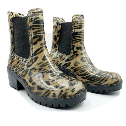 Rabita Leopard Rain Ankle Boots | eBay