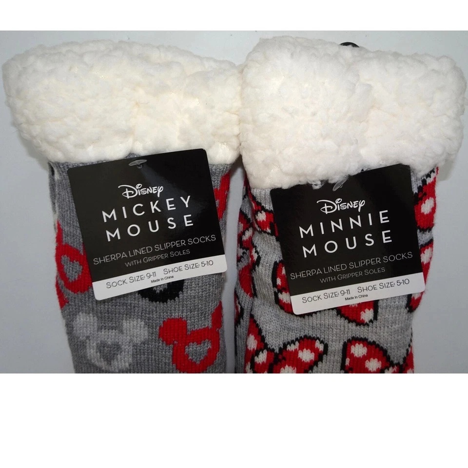 Комплект флисовых нескользящих носков Disney Minnie Mouse размер 9–11 - Изображение 3 из 4