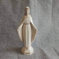 Vintage Hughes China blessed mother statue figurine 6"