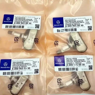 4pcs Genuine OEM A0009050030 TPMS Tire Pressure Monitoring Sensors for Benz C300