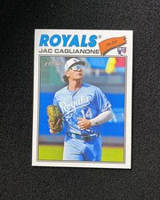 2026 Topps Heritage Jac Caglianone #136 RC Rookie Royals NV57
