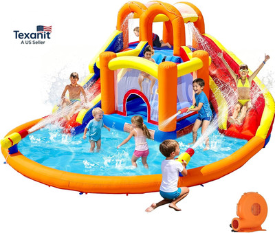 [Upgraded Version] Bounce House Water Slide Combo for Big Kids 8-12, Water Bounc
