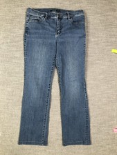Lauren Ralph Lauren Jeans Womens 12 Blue Straight Leg Denim Medium Wash Mid Rise