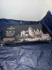 Castle Art Supplies 120 Colored Pencils Set-Premium Soft Touch Coloring Pencils