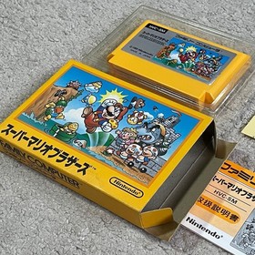 Nintendo Famicom Super Mario Bros Boxed Barcode Version Tested from Japan Rare