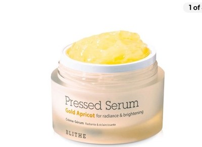 BLITHE Pressed Serum Gold Apricot 1.68 fl oz | Glow Serum for Face | Glass Skin