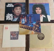 5 Vinyls records - Pop, Rock, Blues, Funk and more -  Titles list in description
