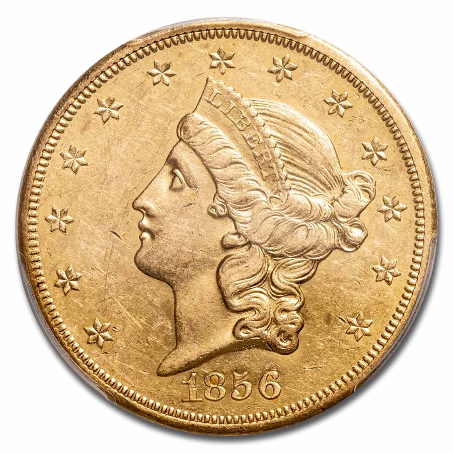 1856-S $20 Lib Gold SS Central America AU-55 PCGS Ship of Gold | eBay