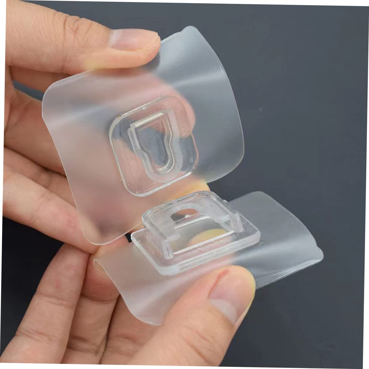 20 Sets Double Sided Self Adhesive Wall Hooks for Easy Storage and Organizati...