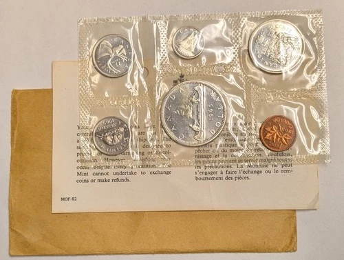 1965 Canada RCM Silver Mint Set ~ Uncirculated ~ 6 Coin OGP