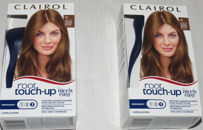 2 Clairol Root Touch-Up Permanent Hair Color 5G Matches Medium Golden Brown