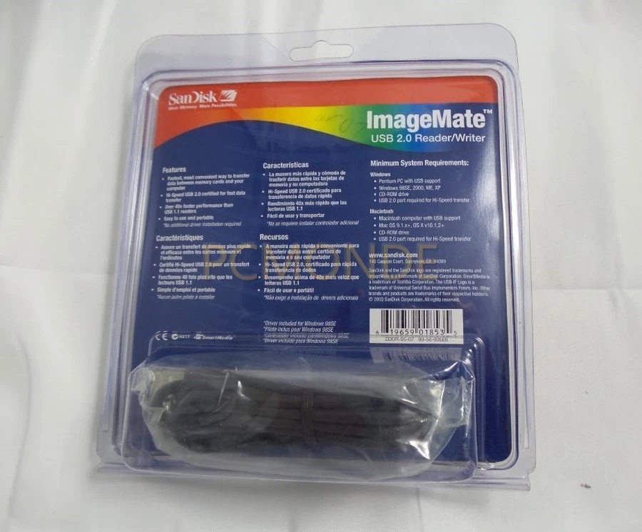 SanDisk ImageMate USB 2.0 xD/SM Reader/Writer (SDDR-95-07) - Image 2 of 2