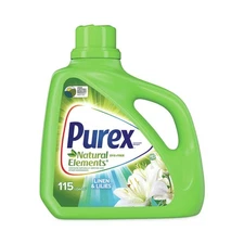 Purex 01134EA 150 oz Bottle HE Liquid Detergent - Linen and Lilies New