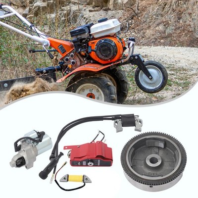 Engine Flywheel Electric Start Kit Starter Motor Solenoid FFor Honda GX240 8HP