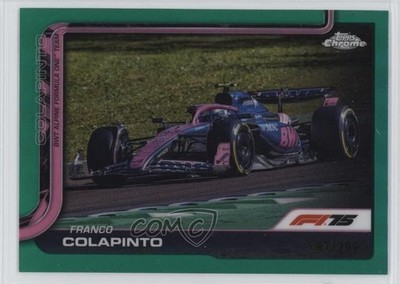 2025 Topps Chrome Formula 1 F1 Cars Teal Refractor 187/299 Franco Colapinto 1s4a