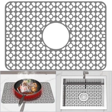 TOOVEM Kitchen Sink Mats, 11.5 x 18.2 Inch Sink Protectors for Kitchen Sink, ...