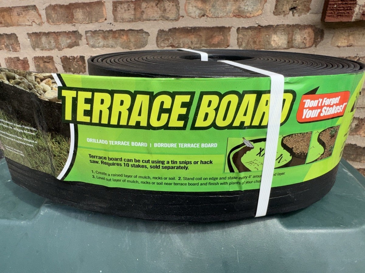 Master Mark 94440 Black Lawn Sidewalk Landscaping Terrace Board 4