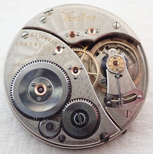 16s ELGIN VERITAS 23 JEWEL 23J GRADE 453 OPEN FACE POCKET WATCH MOVEMENT PARTS