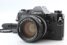 [N MINT] Canon AE-1 35mm SLR Film Camera black body FD 50mm f1.4 lens From JAPAN