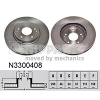 Nipparts Bremsscheiben Vorne Ø298 Mm BelüFtet FüR Ssangyong Korando C300 Actyon