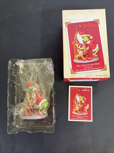 2004 Hallmark Keepsake Ornament The Grinch and Max Dr. Seuss New Open Box - Picture 2 of 10