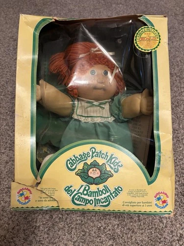 1983 Cabbage Patch Kids Doll Italian I Bamboli del Campo Incantato New In Box