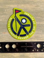 NEW Scotty Cameron Sticker Decal Large Peace  Pars 3 inch Round Black Green Red