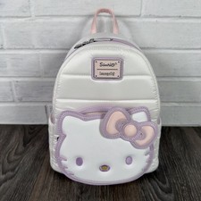 Loungefly Sanrio Exclusive Hello Kitty Quilted Texture Mini Backpack Puffer NEW