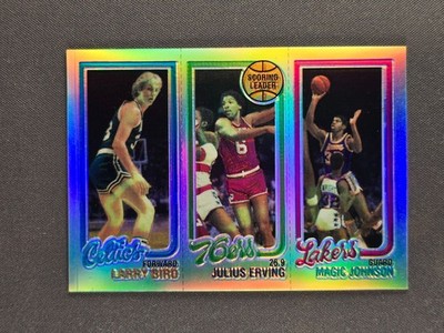 その他 1996 Topps Finest 22 Johnson/Bird/Erving 1996-97 Topps Finest Magic Johnson Larry Bird Julius Erving