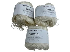 lot 3x Knit Picks WeCrochet Samia Fingering Weight Yarn 188 Yards Moonflower