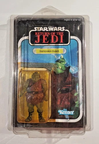 Vintage 1983 Star Wars Return of the Jedi GAMORREAN GUARD Figure 65 Back Carded
