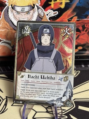 Naruto Bandai CCG Itachi Uchiha 1058 Foil 1st edition!